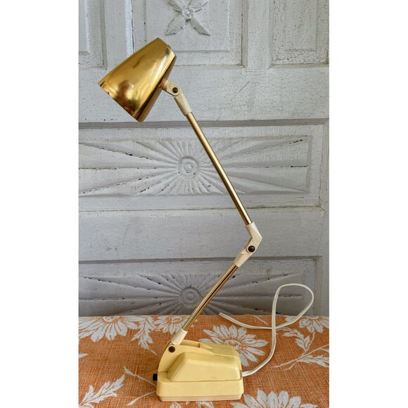 Cygnet-Lite Other - Vintage MCM Cygnet-Lite Model X317  Yellow gold Folding Desk Lamp